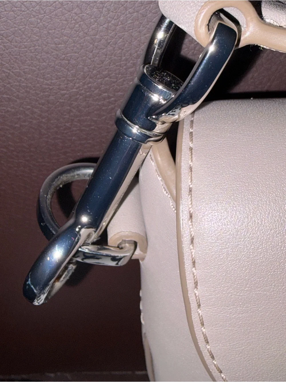 Marc Jacobs Taupe Crossbody Bag with Branded Strap
